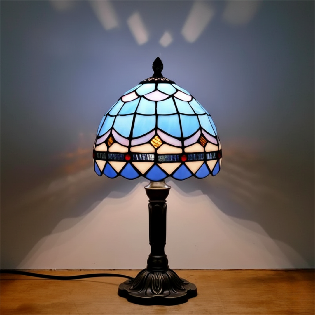 Lampe LED baroque rétro dorée