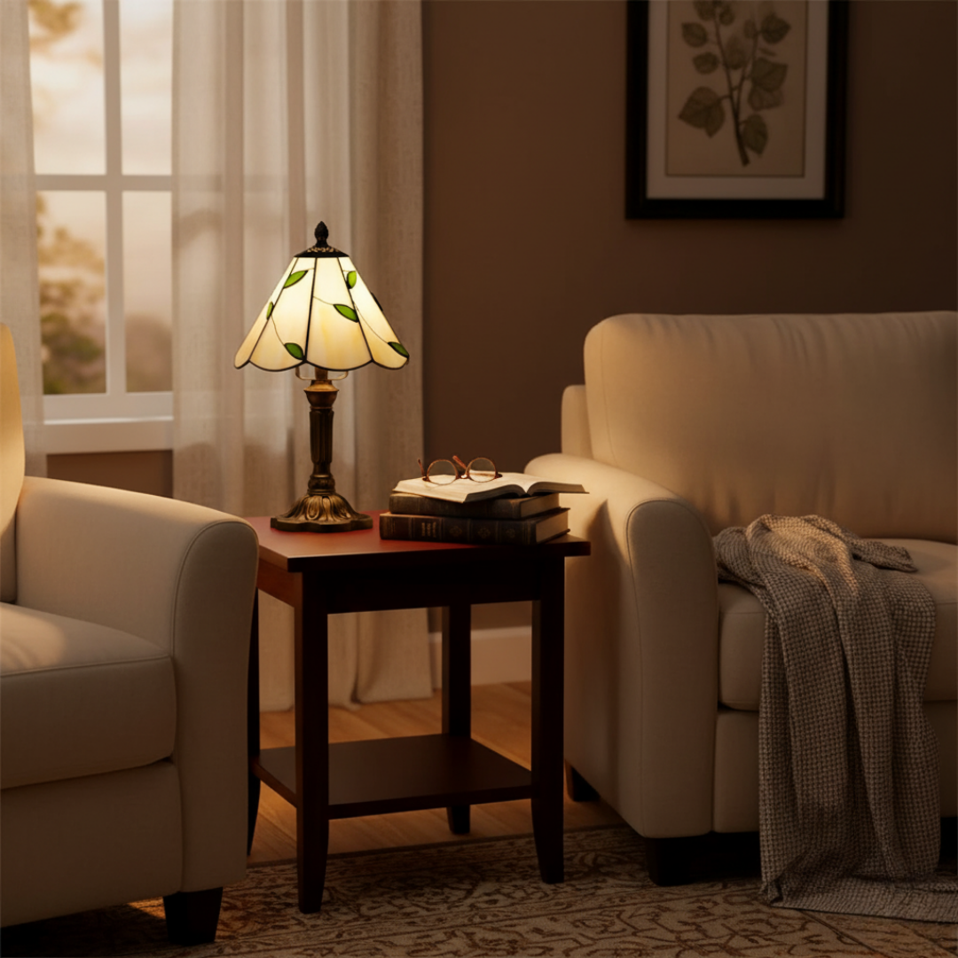 Lampe de table LED rétro d’inspiration baroque