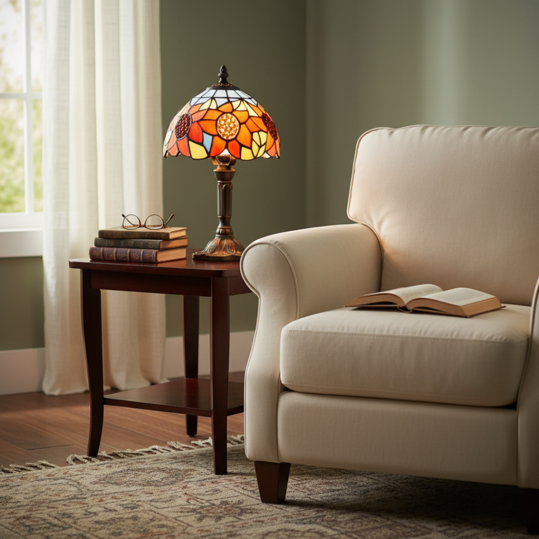 Lampe de table classique d’inspiration baroque