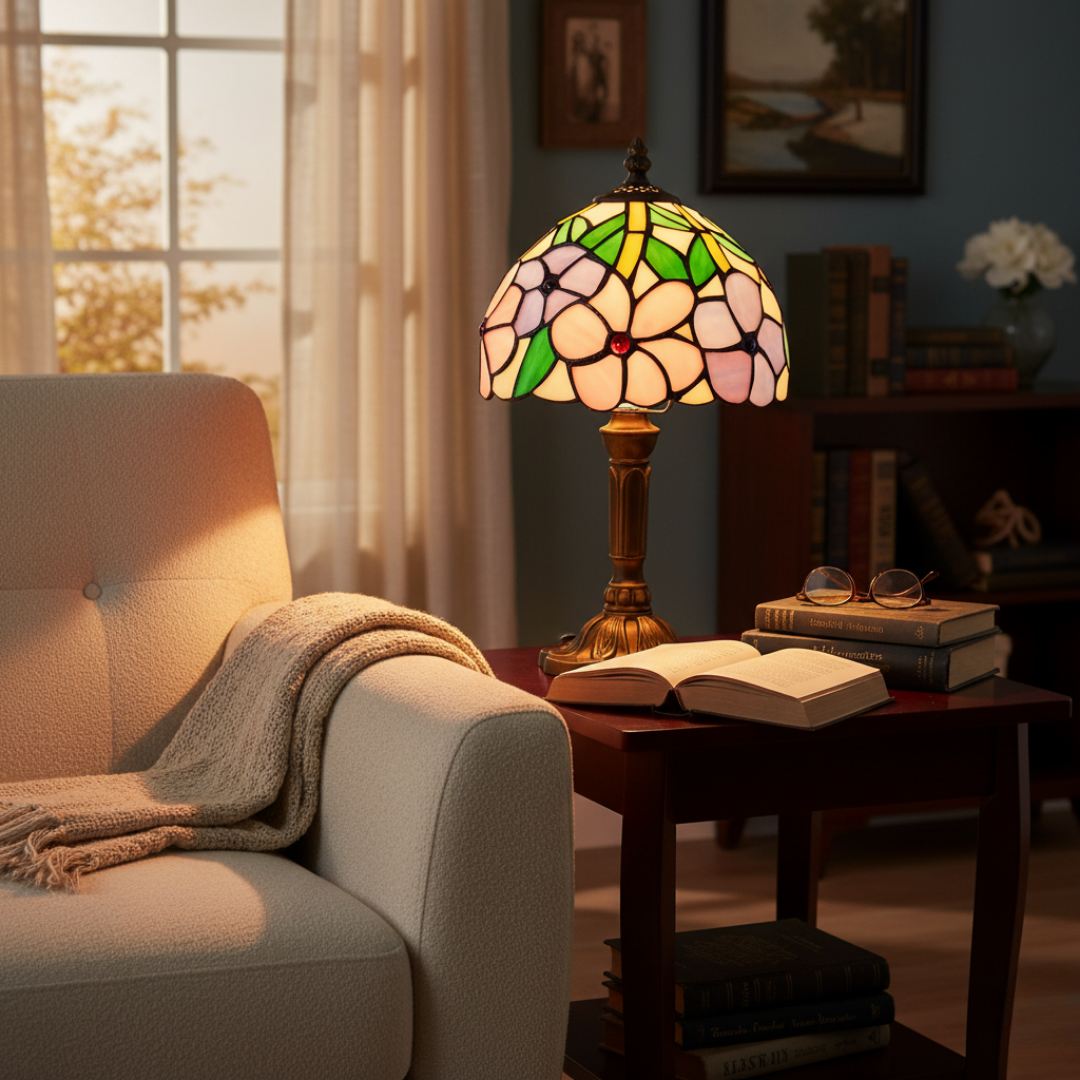 Lampe de table LED d’inspiration baroque